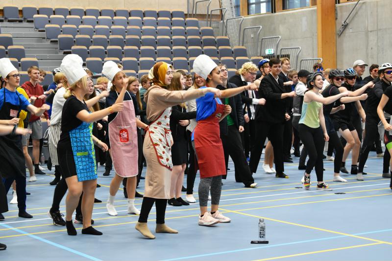 Festligt fælleskab på Hansenberg Tekniske gymnasium i Kolding.