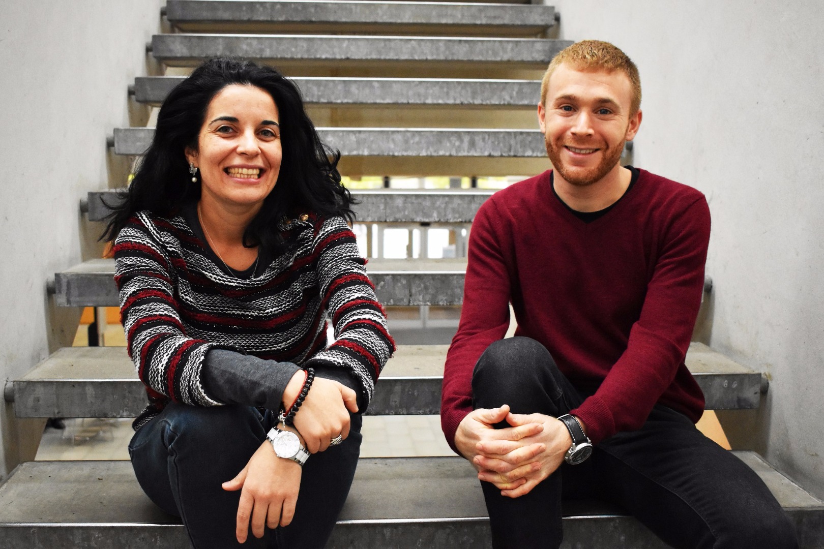 Lourdes Baile og Alexandre Rios arbejder på skolen I.E.S. Gabriel y Galán i byen Montehermoso